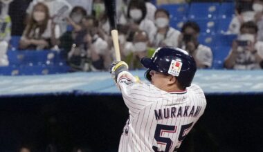 Baseball: Swallows slugger Murakami posted, all 30 MLB clubs informed