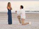 Toronto Blue Jays pitcher Trey Yesavage proposes to girlfriend Taylor Frick.