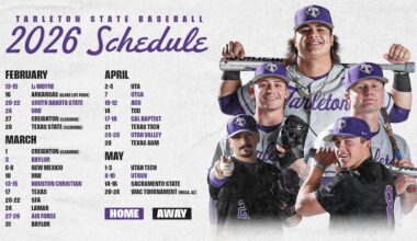 Tarleton State Baseball announces 2026 schedule