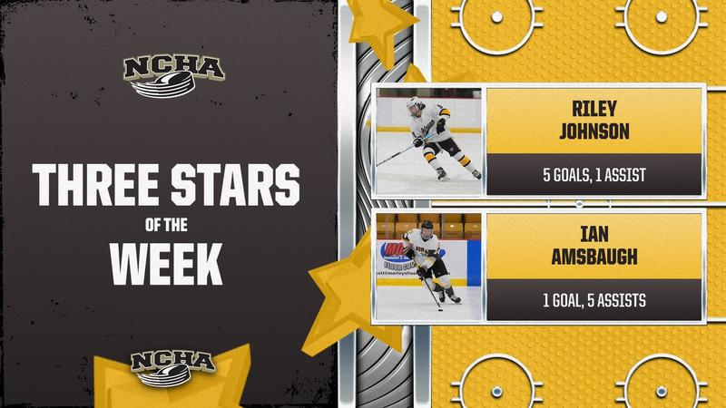 Johnson and Amsbaugh Earn NCHA Stars of the Week Honors