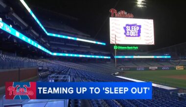 Phillies hosts first-ever "Sleep Out" event at Citizens Bank Park, raising more than $1M