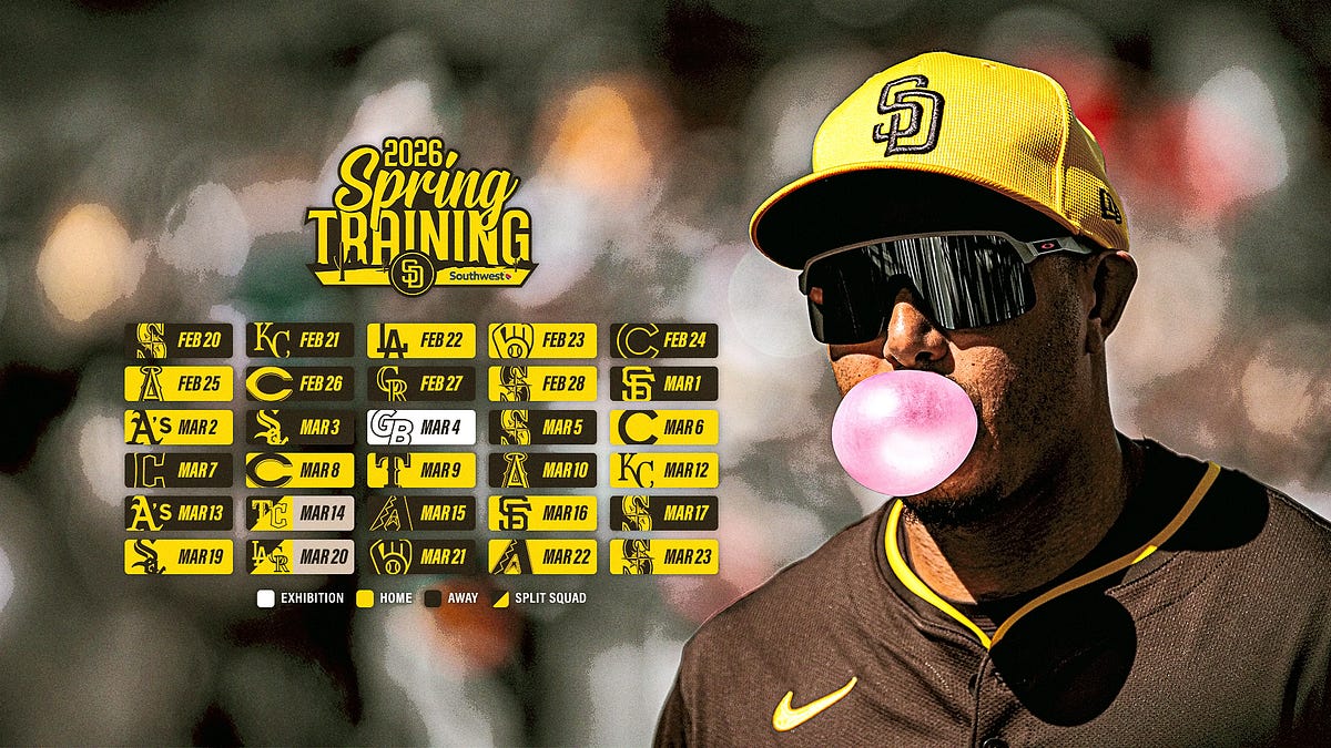Padres Announce 2026 Spring Training Schedule | by FriarWire | Nov, 2025