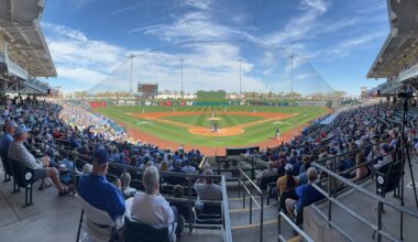 Six night games are on the schedule among the 31 spring training contests set for Surprise Stadium in February and March.