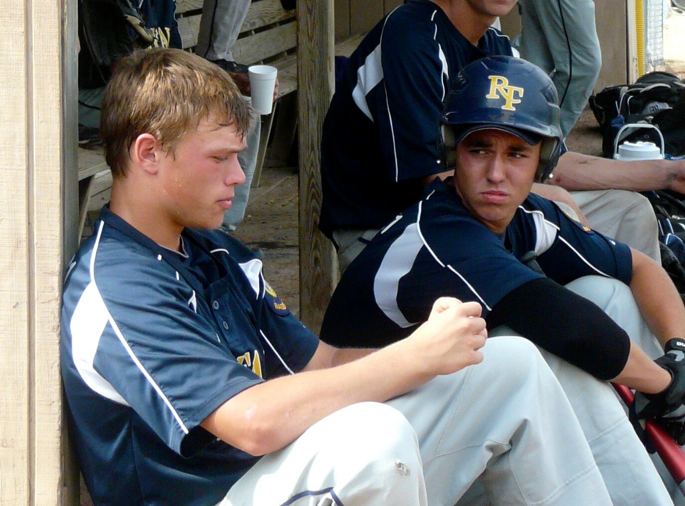 Alex Call and JP Feyereisen teaming up on an American Legion team that won State.