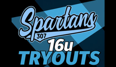 Spartans baseball tryouts on Saturday for players 14–16
