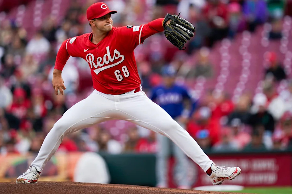 Carson Spiers opened the season in the Reds' rotation.