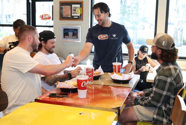 Paul Skenes spoke with veterans while working a Raising Cane's 'shift' in West Palm Beach
