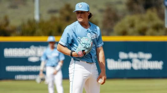 Austin Smith on the mound during a minor league game Austin Smith on the mound during a minor league game