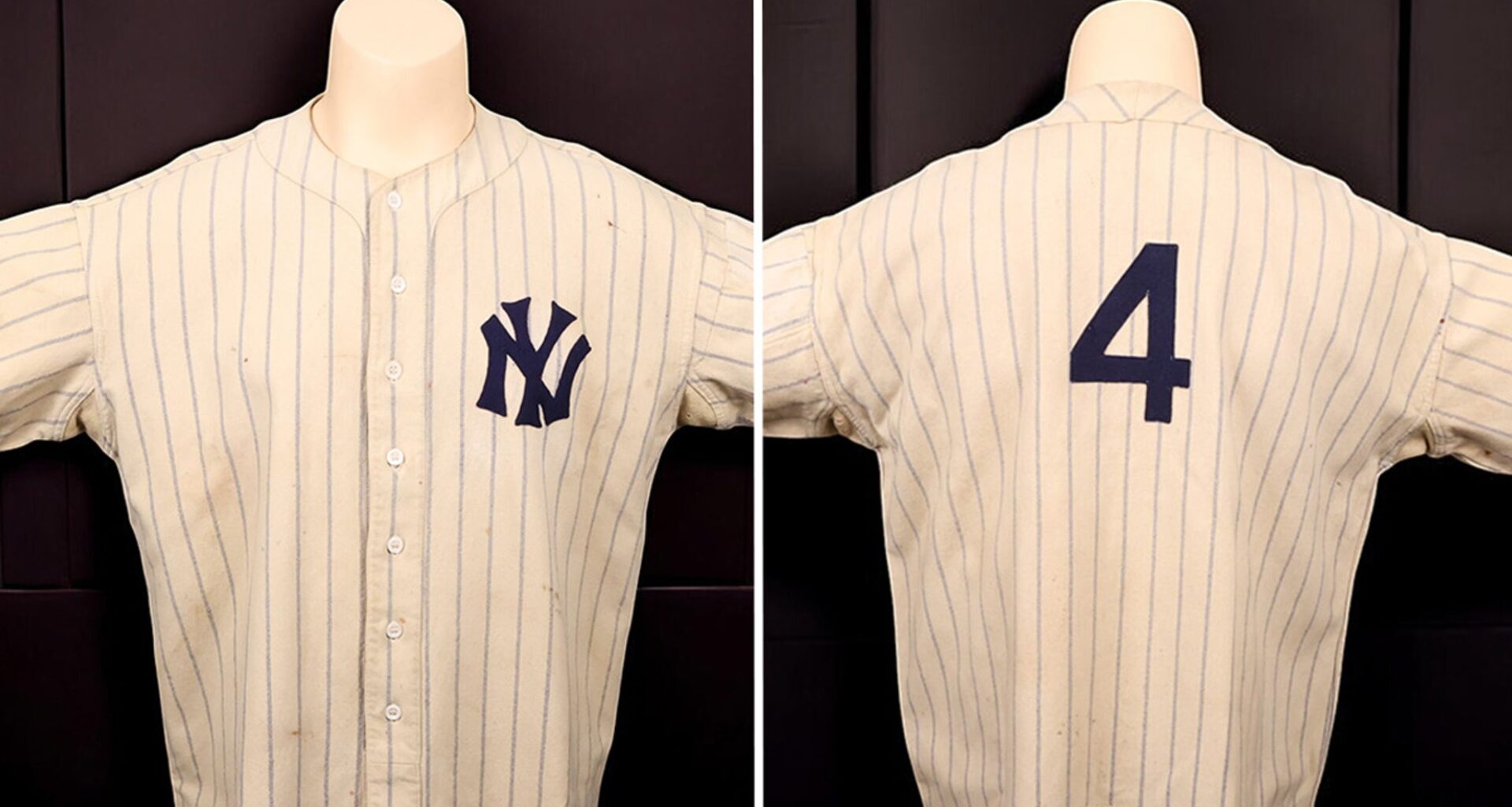 Lou Gehrig's '37 Yankees Jersey Hits Auction, Expected To Sell For Over $3M