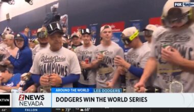 Fans react to the Los Angeles Dodgers winning the World Series | Videos