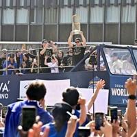Blue heaven: huge crowds salute Los Angeles Dodgers in victory parade | News