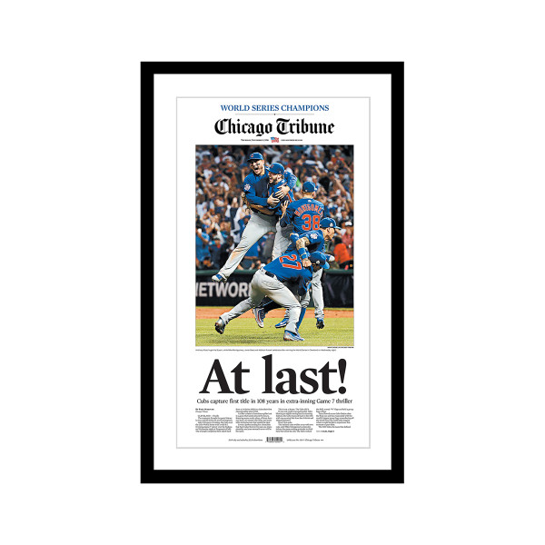 The front page of the Chicago Tribune on Nov. 3, 2016. Framed copies available for purchase in the Chicago Tribune store. 