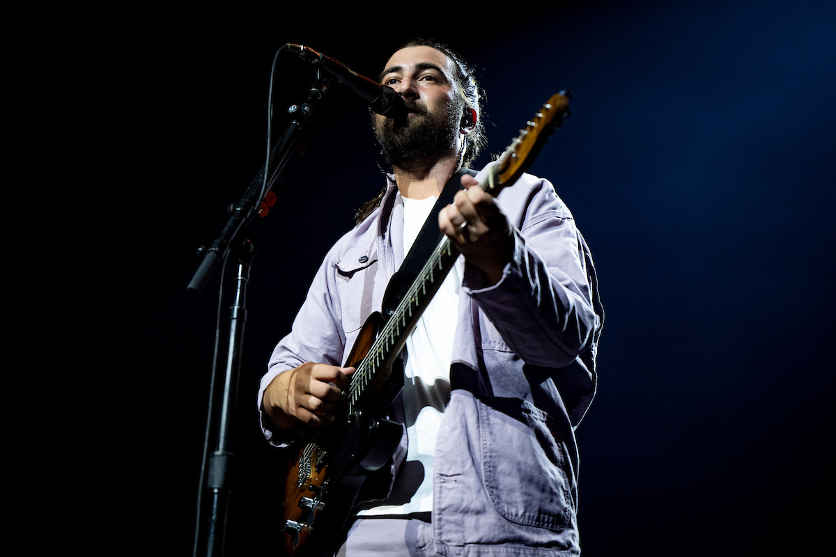 November 20, 2025, Boston, MA: Noah Kahan performs during a benefit concert for the Busyhead Project and Red Sox Foundation at MGM Music Hall in Boston, Massachusetts Thursday, November 20, 2025.  
(Photo by Rachel O’Driscoll/Boston Red Sox)