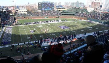 Why is Northwestern football playing Michigan at Wrigley Field?