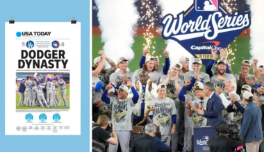 Los Angeles Dodgers 2025 World Series championship print