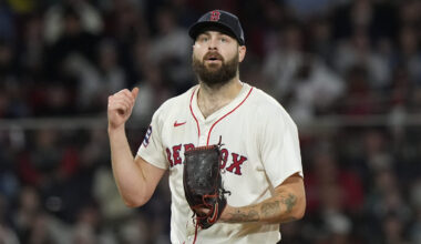 Boston Red Sox starting pitcher Lucas Giolito...