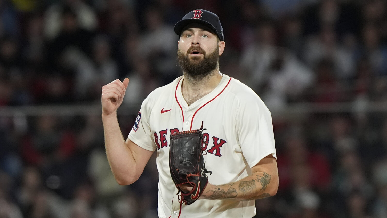 Boston Red Sox starting pitcher Lucas Giolito...