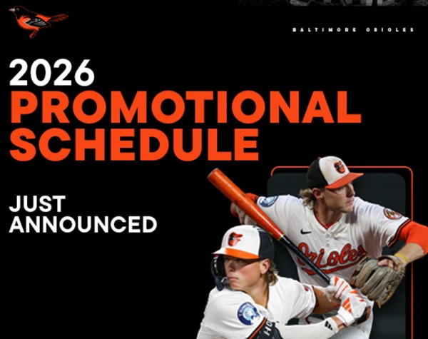 Baltimore Orioles 2026 Promotion Schedule