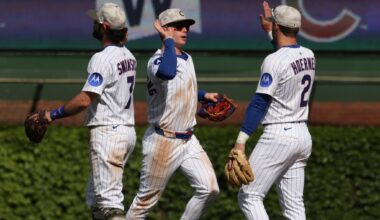 Chicago Cubs win National League team Gold Glove Award