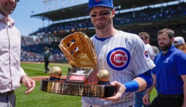 Ian Happ wins again as the Chicago Cubs earn a major league-high 3 Gold Glove awards