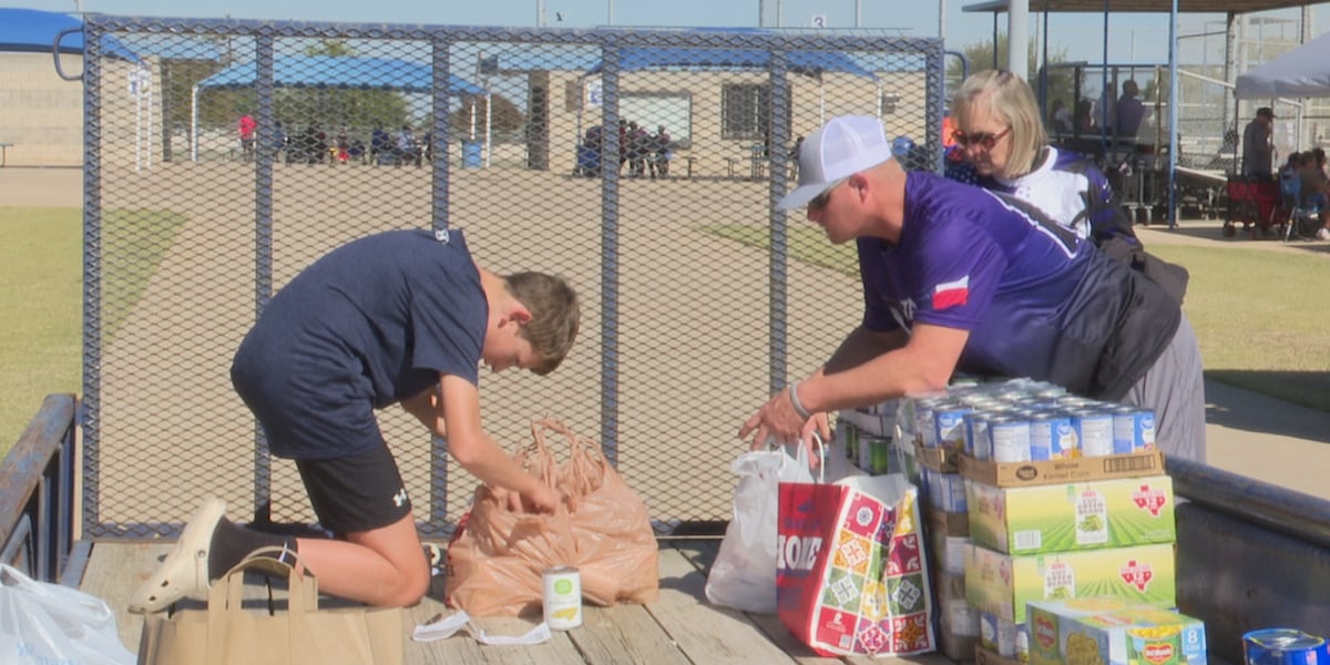 Baseball tournament collects food donations for Central Texas families