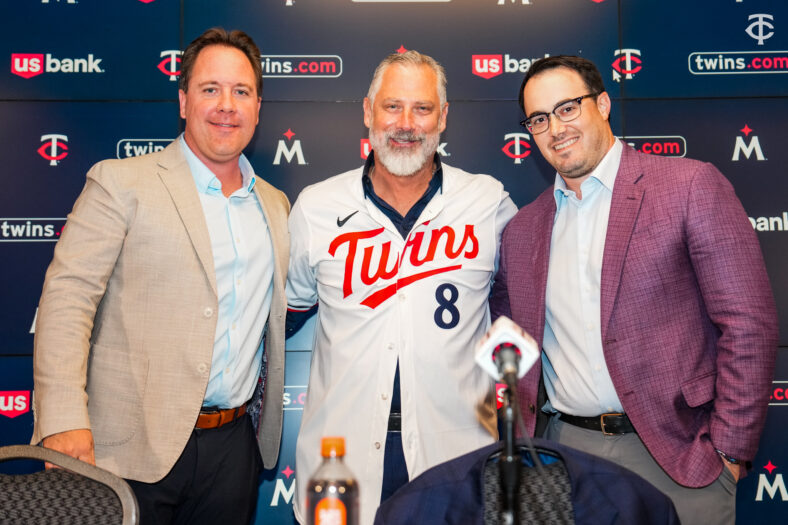 Derek Shelton, Derek Falvey, Jeremy Zoll - Minnesota Twins