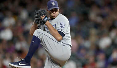 Pitcher Craig Stammen #34 of the San Diego Padres...
