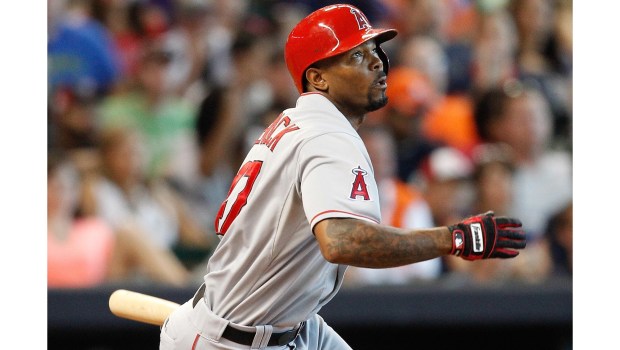 Howie Kendrick, who spent the first 13 years of his career with the Angels organization (nine in the majors) and then two with the Dodgers, announced his retirement on in 2020. (Photo by Bob Levey/Getty Images)