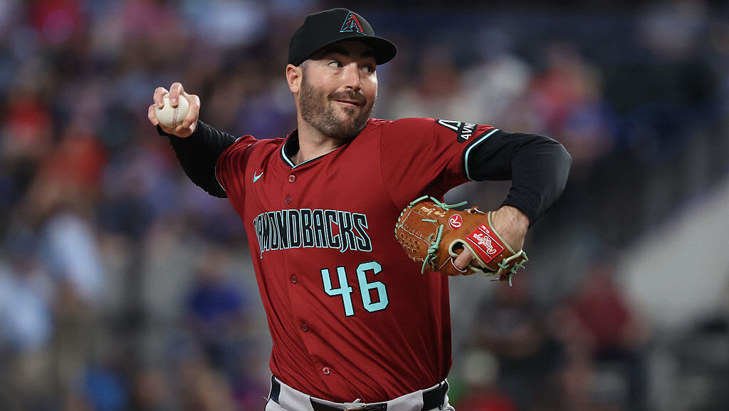 John Curtiss #46 of the Arizona Diamondbacks...