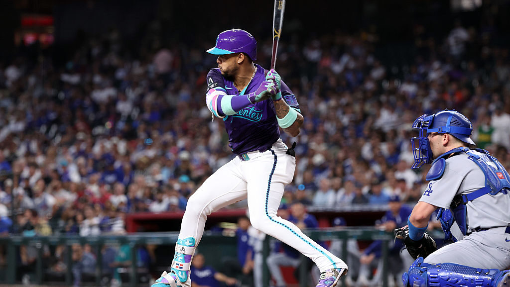 Ketel Marte #4 of the Arizona Diamondbacks...