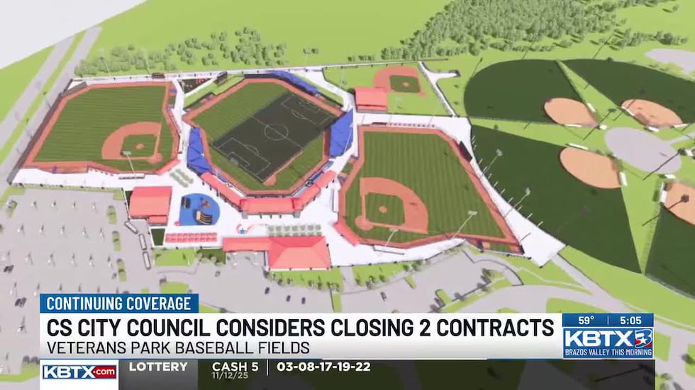 College Station City Council scraps the $1.3M Veterans Park baseball project, anticipating...