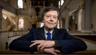 Ken Burns in the Old North Church on Wednesday, April 16, 2025.