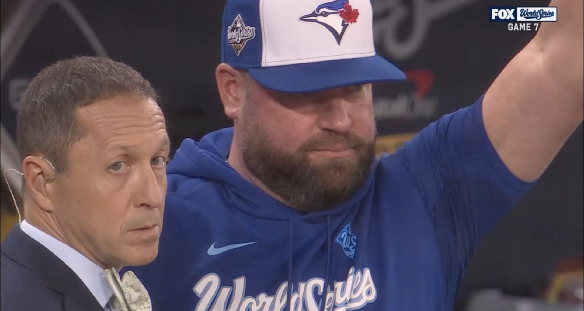 Awkward in-game interviews strike in World Series Game 7