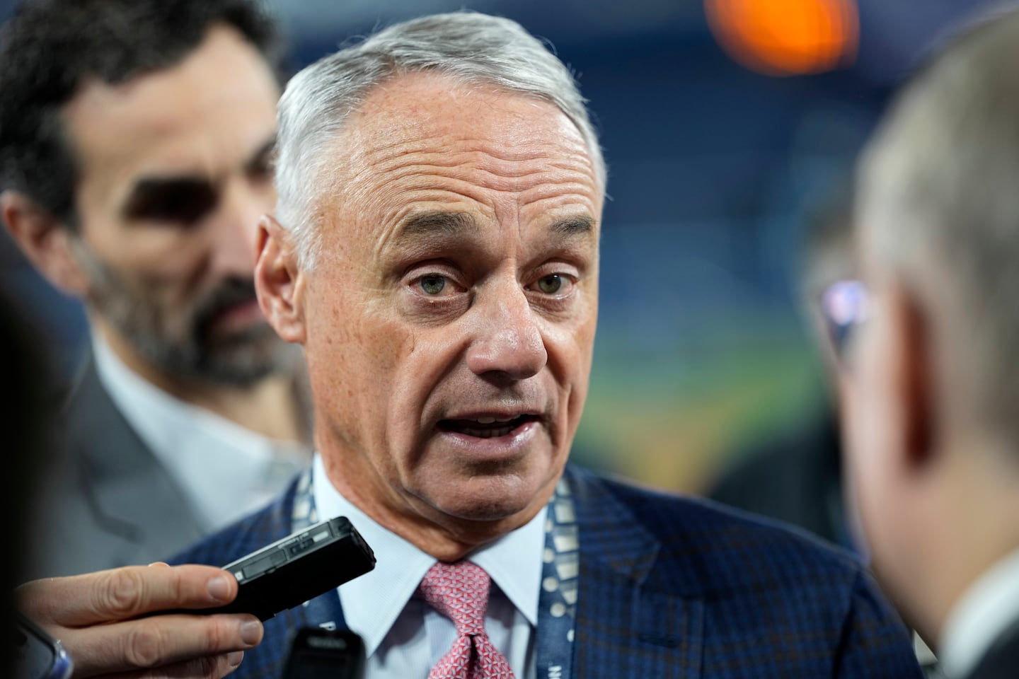 “Once you’re in that environment where sports betting is happening, the crucial issue is access to data,” said baseball commissioner Rob Manfred.