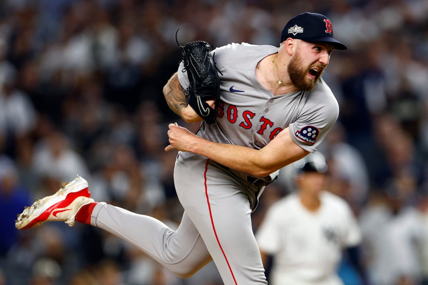Red Sox starter Garrett Crochet was 18-5 with a 2.59 ERA this season.