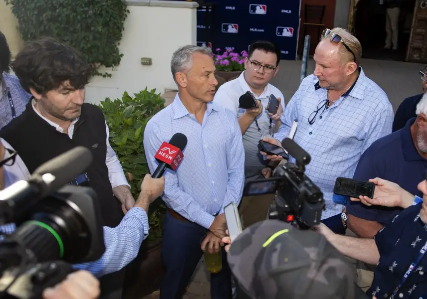 MLB: General Manager's Meetings Chicago Cubs Jed Hoyer Matt Shaw
