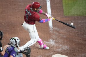 Diamondbacks Rockies D-Backs franchise record nine hits two outs MLB
