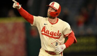 Angels trade outfielder Taylor Ward to Orioles for pitcher Grayson Rodriguez