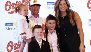 Flanked by his family, new Orioles manager Craig Albernaz preaches preparation