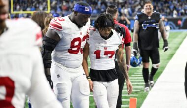 Giants first NFL team eliminated from playoff contention; Malik Nabers questions decision-making