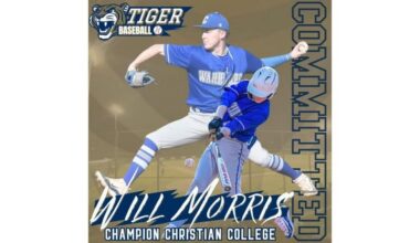 Cotter's Will Morris commits to Champion Christian College baseball