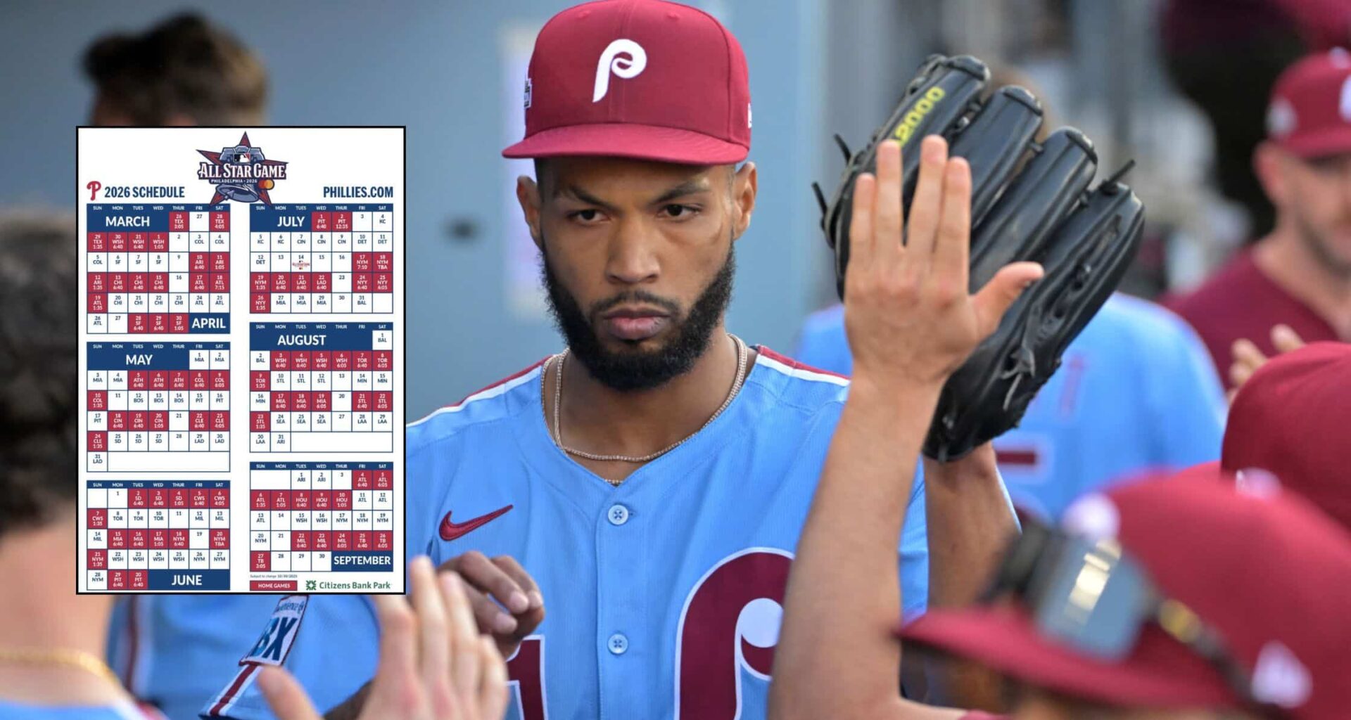 Phillies Home Game Start Times 2026