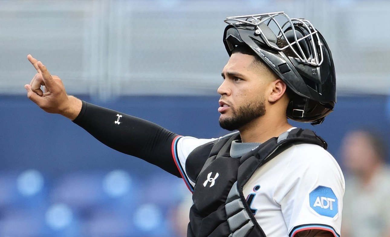 agustin ramirez catchers gear mask up_Carmen Mandato_Getty Images.jpg