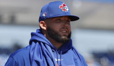 Alek Manoah in Blue Jays gear