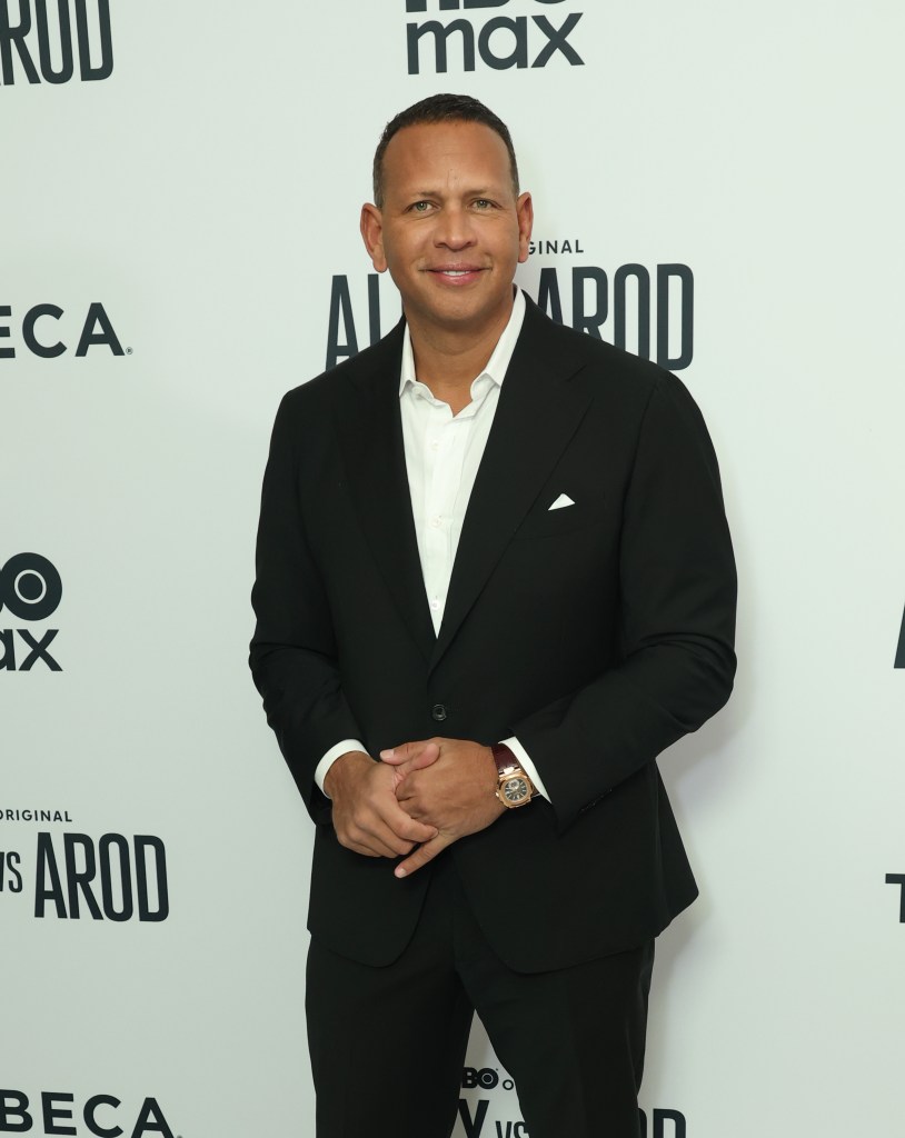Alex Rodriguez attends "Alex Vs ARod" New York Premiere at DGA Theater on November 03, 2025 in New York City. 