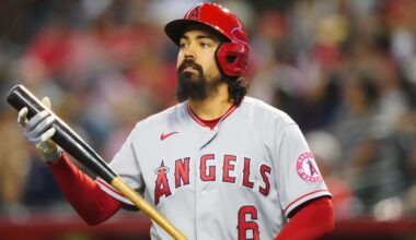 Anthony Rendon holding his bat