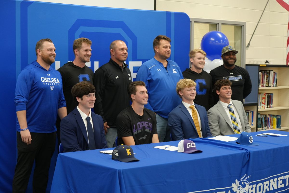 Four Chelsea baseball players put pen to paper on signing day