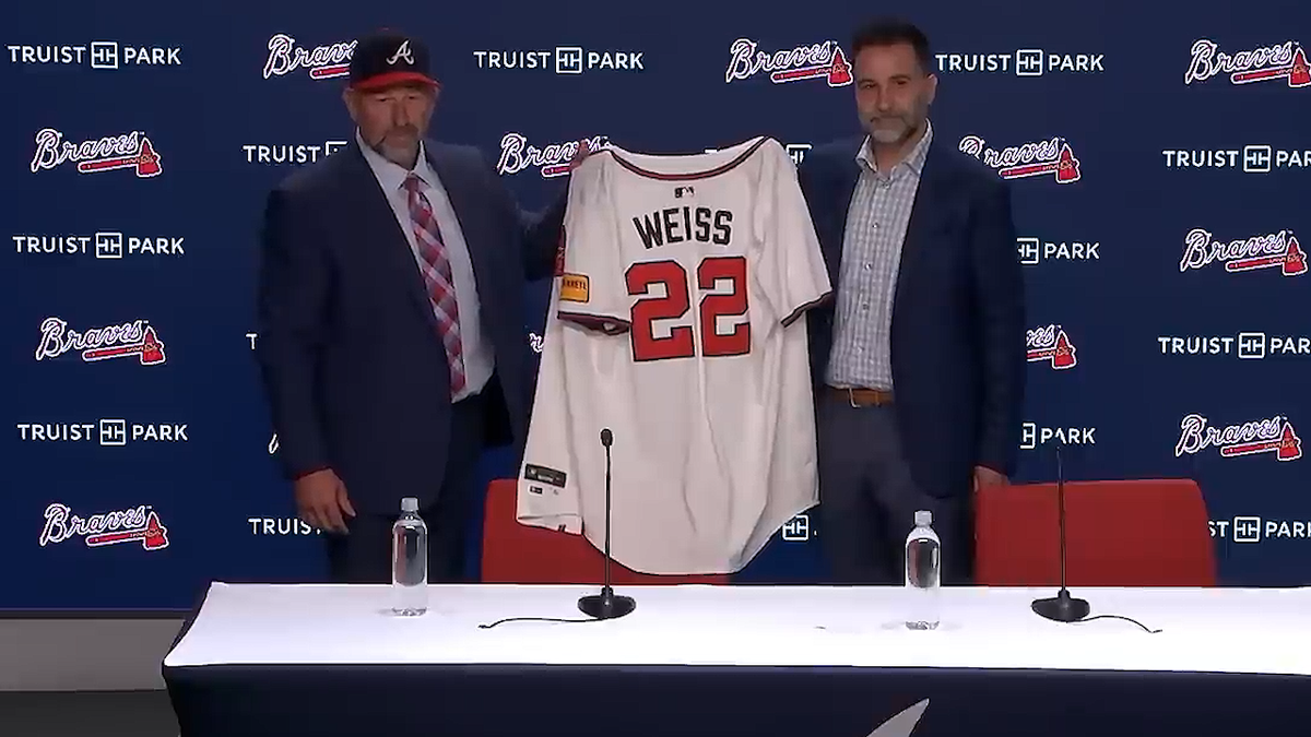 Braves introduce Walt Weiss as manager, add Hefner and Richardson to staff