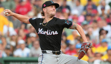 Marlins outright five veterans, including four pitchers