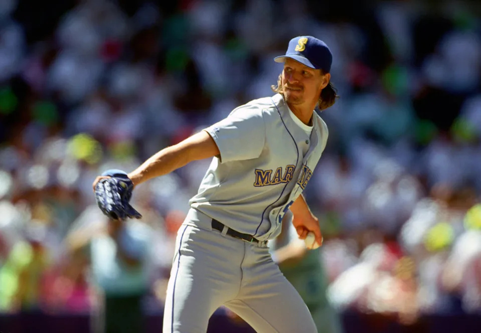Former Seattle Mariners pitcher Randy Johnson.© RVR Photos-Imagn Images